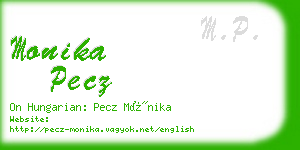 monika pecz business card